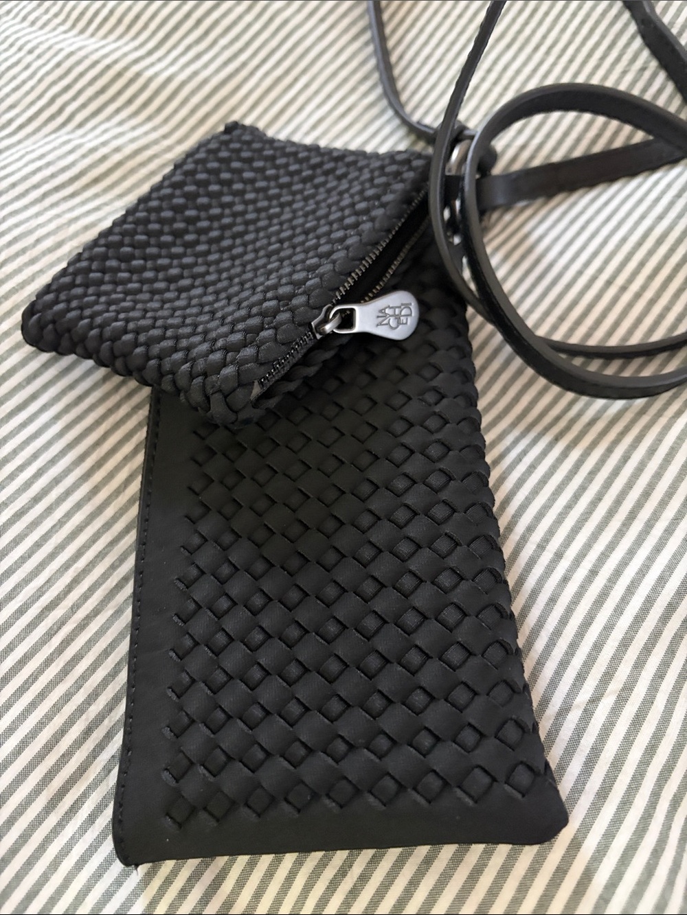 NWOT Naghedi • Black Neoprene Phone Case in Onyx - Picture 2 of 8